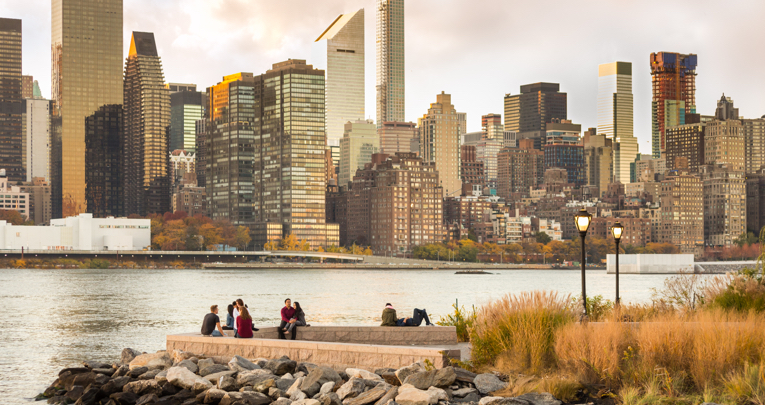 People enjoying Long Island City